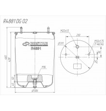 Cylinder (without piston) R4881DG02 (CONTITECH 4881NP02)